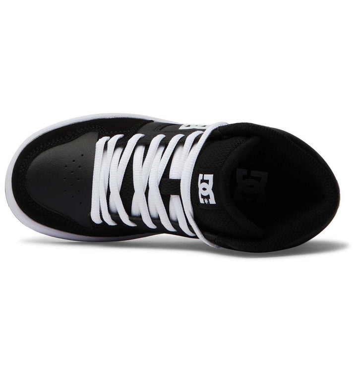 DC Manteca 4 Hi Youth Shoes | Black/Black/White