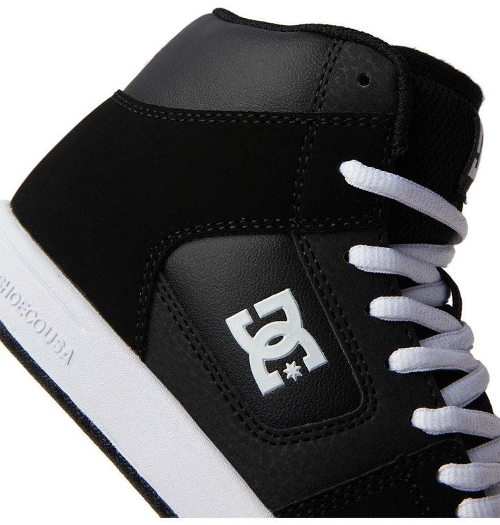 DC Manteca 4 Hi Youth Shoes | Black/Black/White