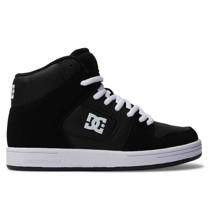 DC Manteca 4 Hi Youth Shoes | Black/Black/White