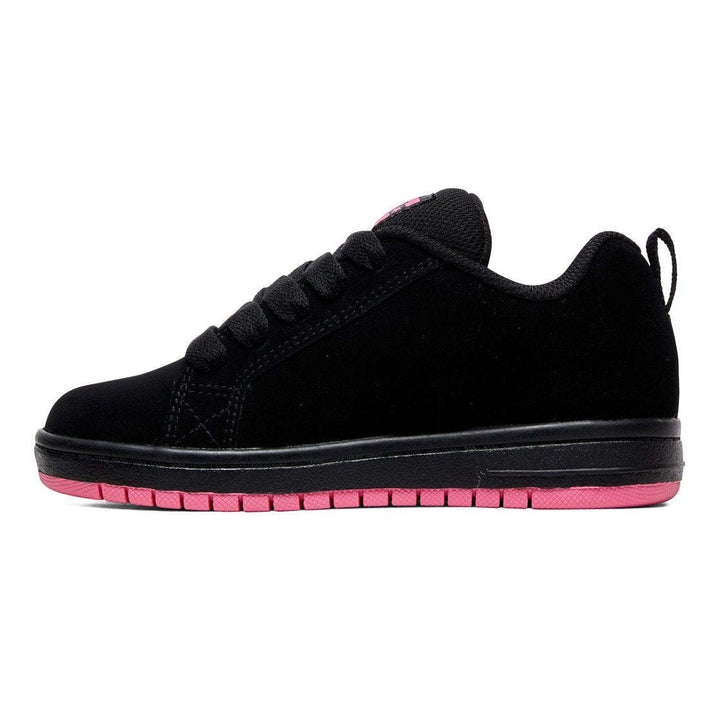 DC Court Graffik Youth Shoes | Black/Pink