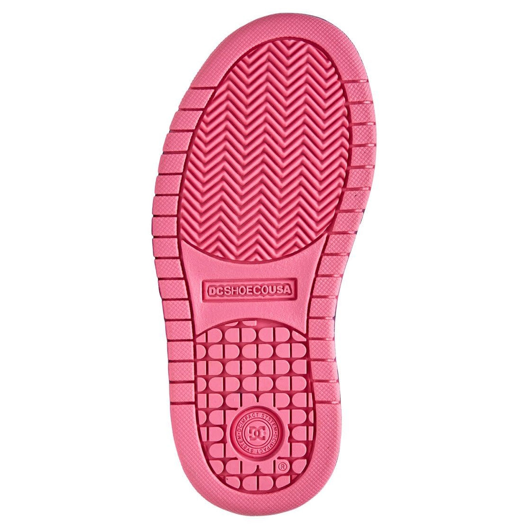 DC Court Graffik Youth Shoes | Black/Pink