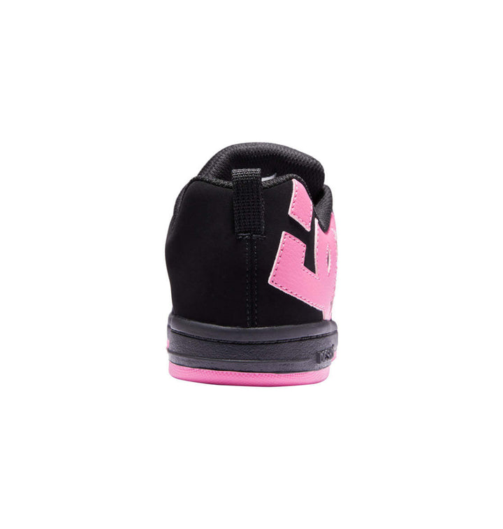 DC Court Graffik Youth Shoes | Black/Pink
