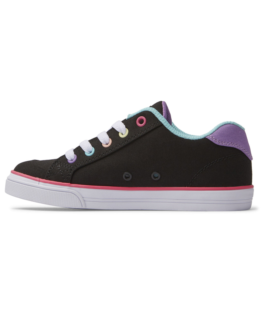 DC Chelsea Youth Shoes | Black/Multi Stripe