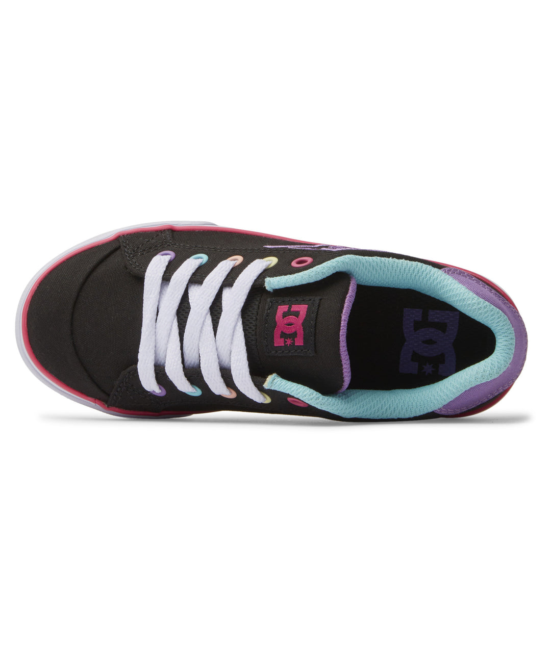 DC Chelsea Youth Shoes | Black/Multi Stripe