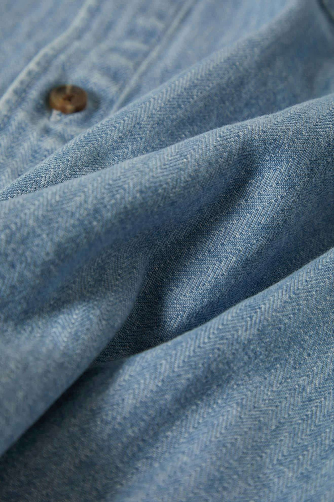 Brixton Herringbone Lightweight Relaxed Overshirt (Men&