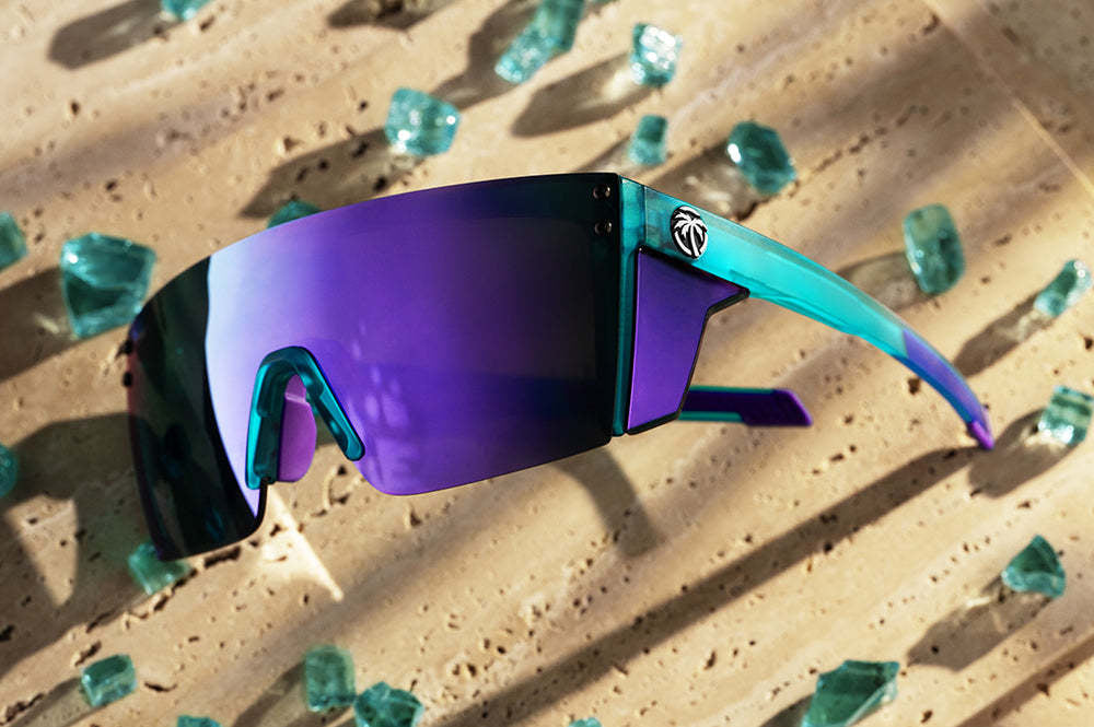 Heatwave Performance Lazer Face Z87+ Aqua Frost | Dark Ultra Violet Lens