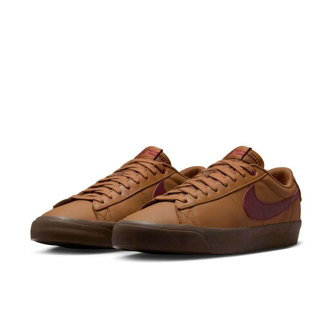 Nike SB Blazer Low Pro GT Unisex Shoes | Light British Tan/Dark Team Red