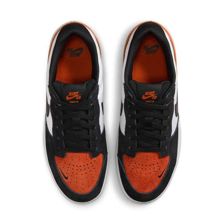 Nike SB Force 58 Unisex Shoes | White/Black-Cosmic Clay