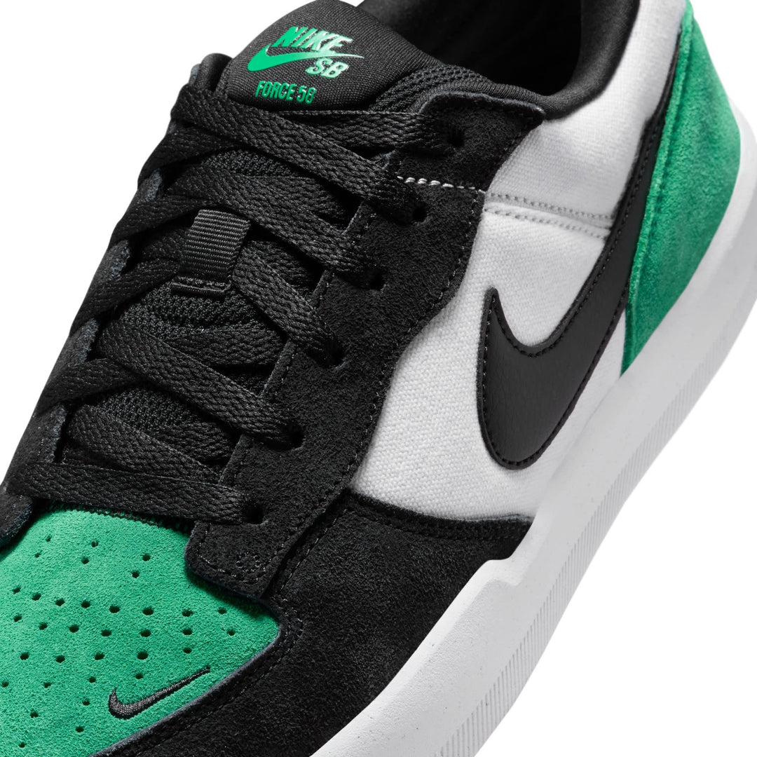 Nike SB Force 58 Unisex Shoes | White/Black-Stadium Green