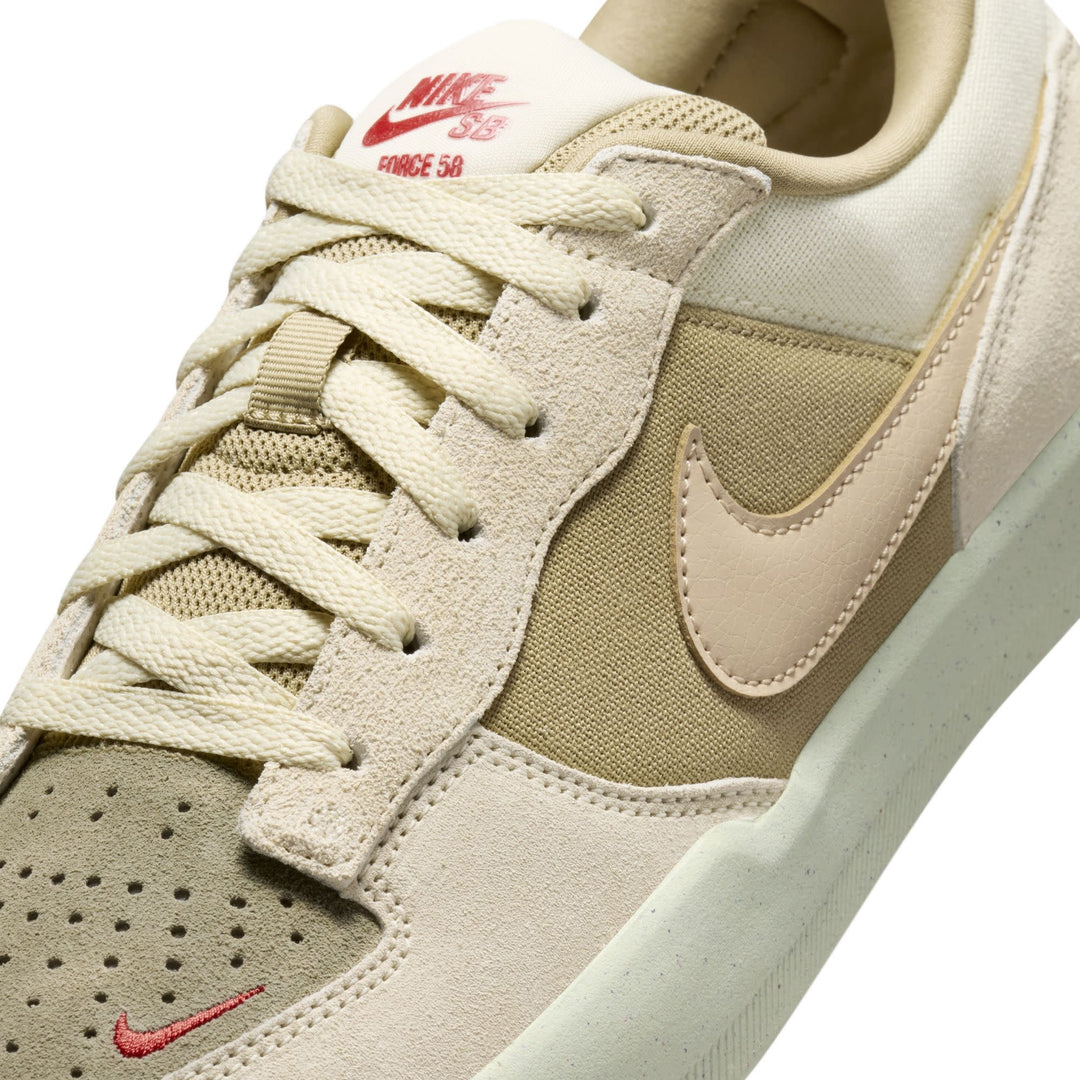 Nike SB Force 58 Unisex Shoes | Coconut Milk/Linen-Olive