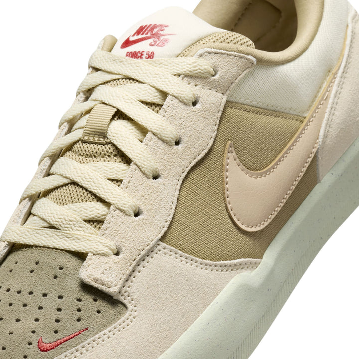 Nike SB Force 58 Unisex Shoes | Coconut Milk/Linen-Olive