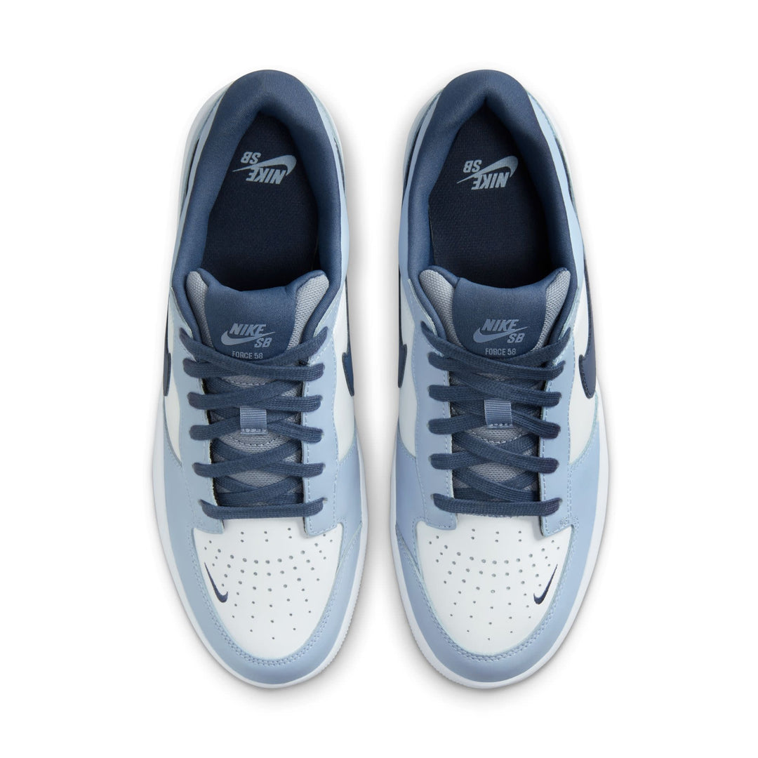 Nike SB Force 58 Premium Unisex Shoes | White/Thunder Blue-Ashen Slate