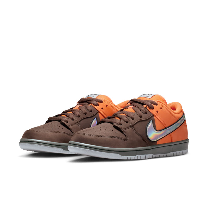 Nike SB Dunk Low Pro Unisex Shoes | Safety Org/Wolf Gry-Brw