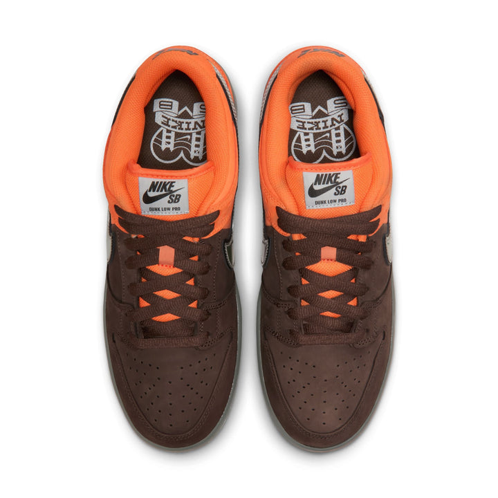 Nike SB Dunk Low Pro Unisex Shoes | Safety Org/Wolf Gry-Brw
