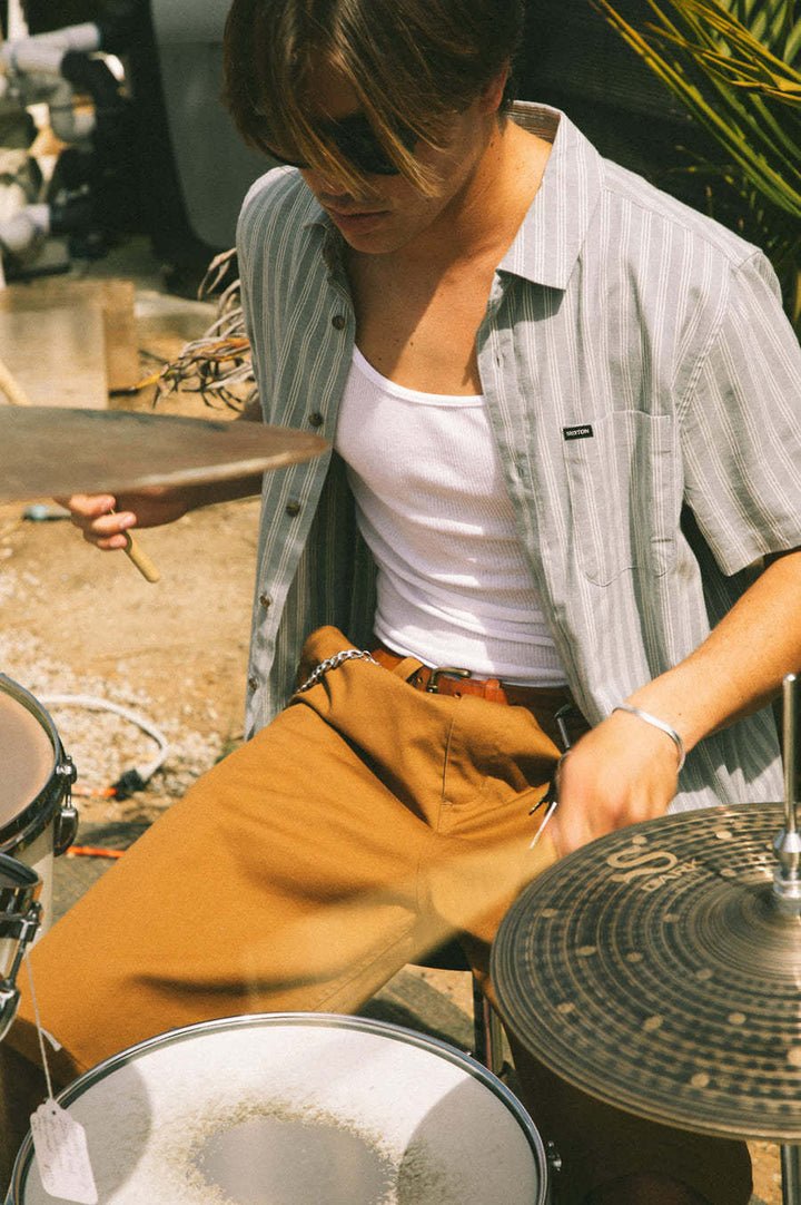Brixton Choice Chino Baggy Short (Mens) | Washed Copper