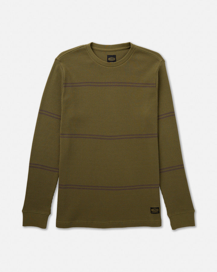 RVCA Dayshift Thermal Stripe Long Sleeve (Men&