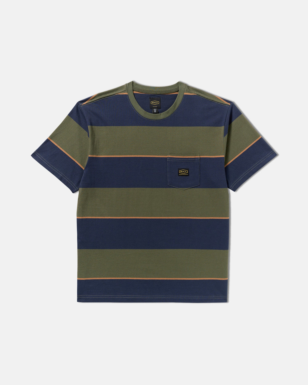 RVCA Dayshift Stripe Short Sleeve Tee (Men&