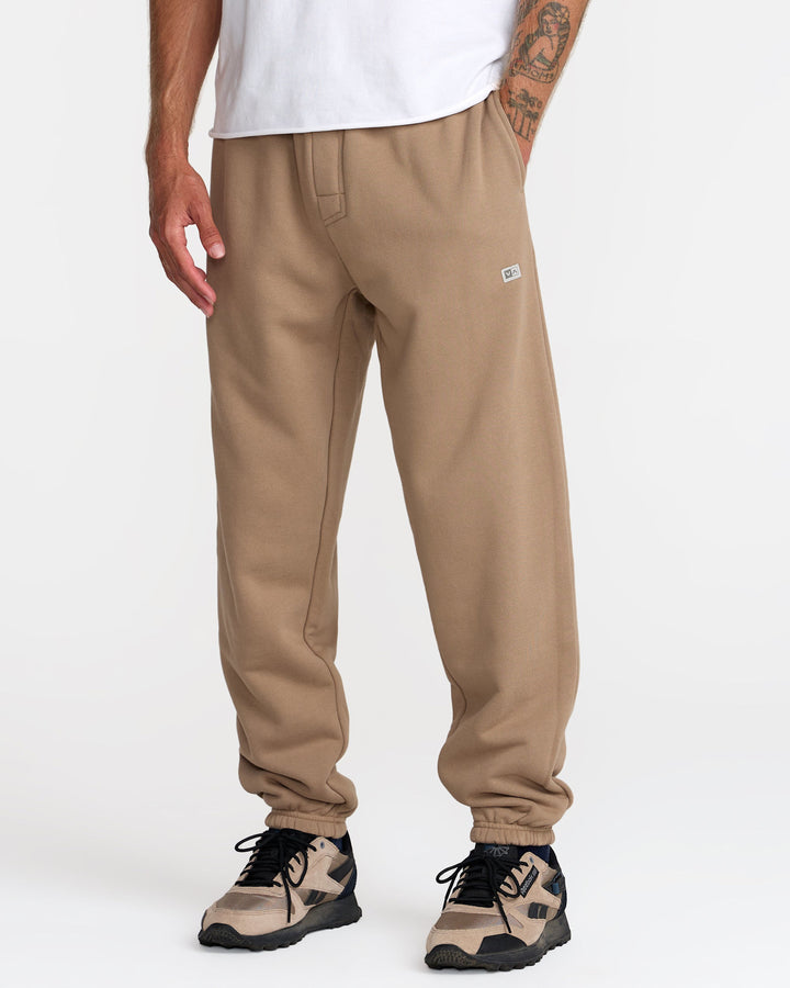 Rvca Va Essential Sweatpant (Mens) | Dark Khaki
