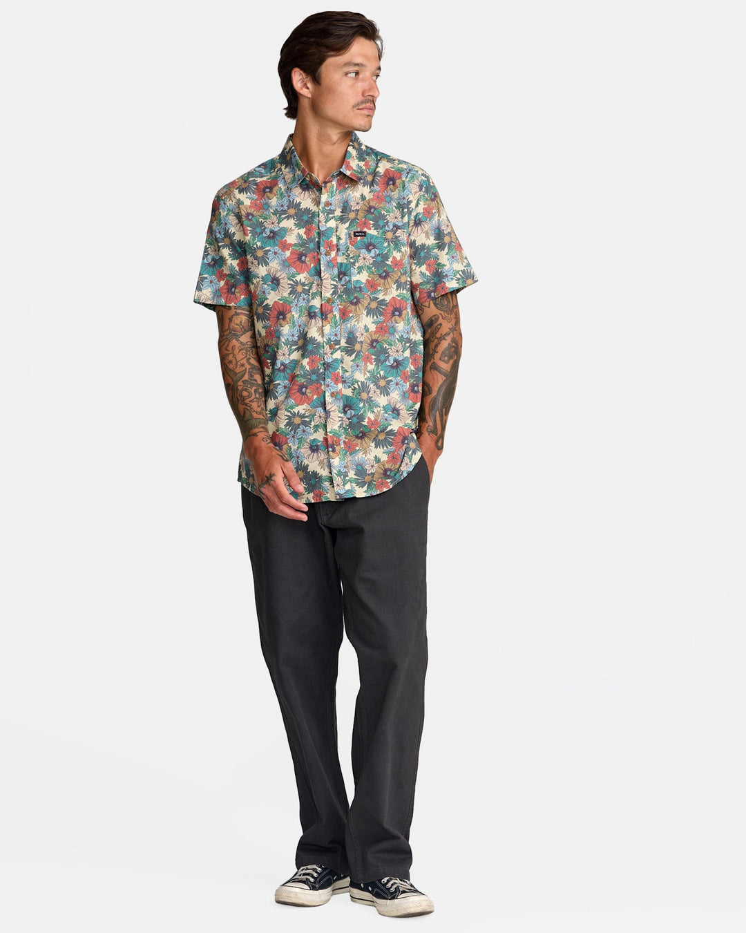 RVCA Botanical Short Sleeve (Men&