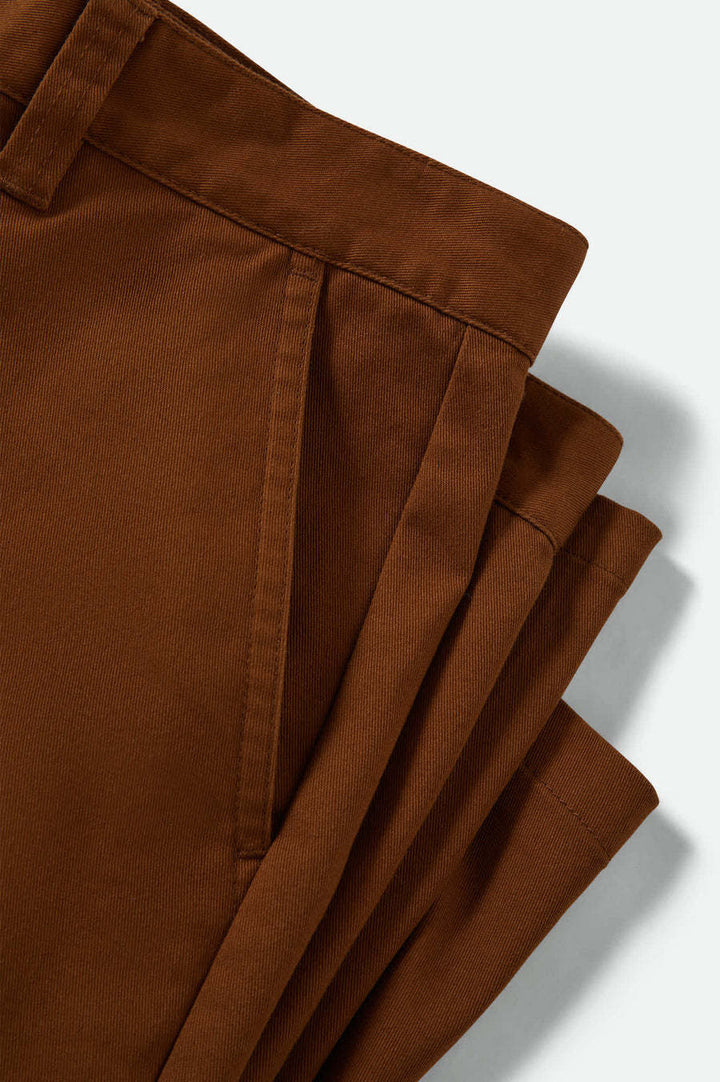 Brixton Choice Chino Baggy Short (Mens) | Washed Copper