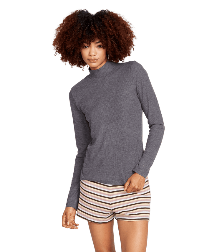 Volcom Lil Rib Long Sleeve Tee (Women&