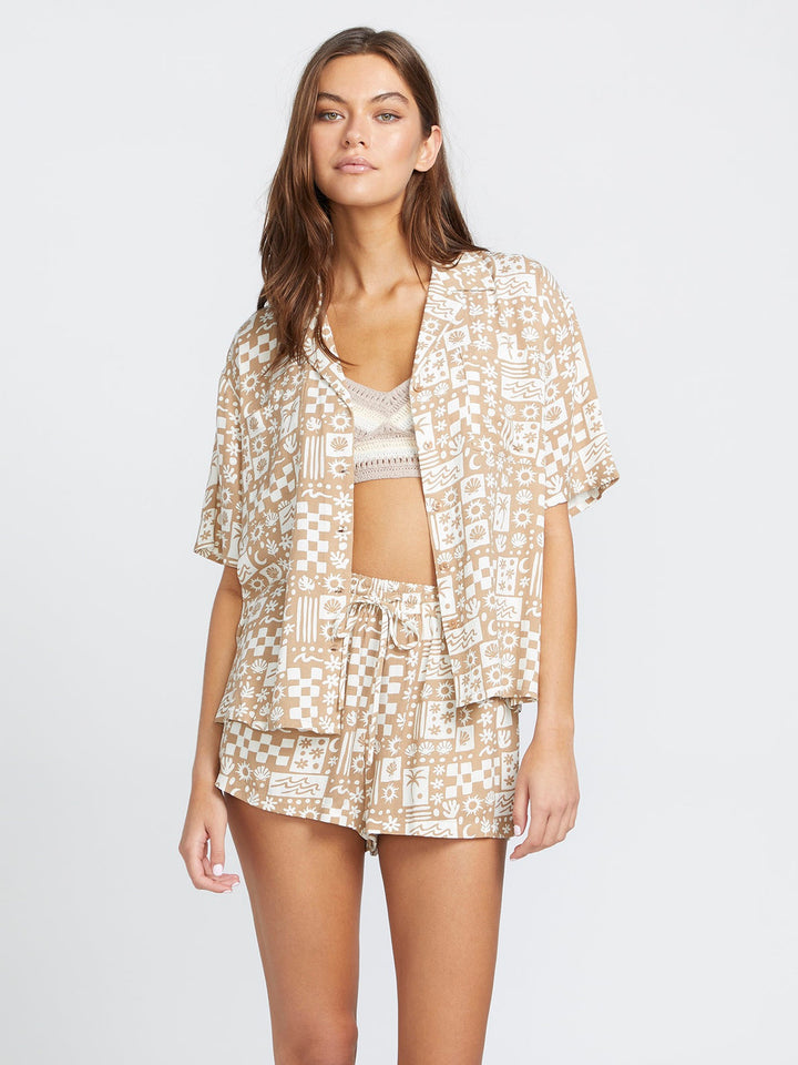 Volcom Womens Sunny Daze Ss | Mocha