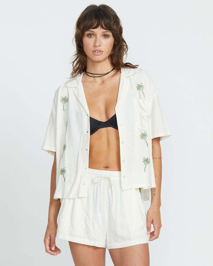 Volcom Sun Stunner Ss (Womens) | Bone