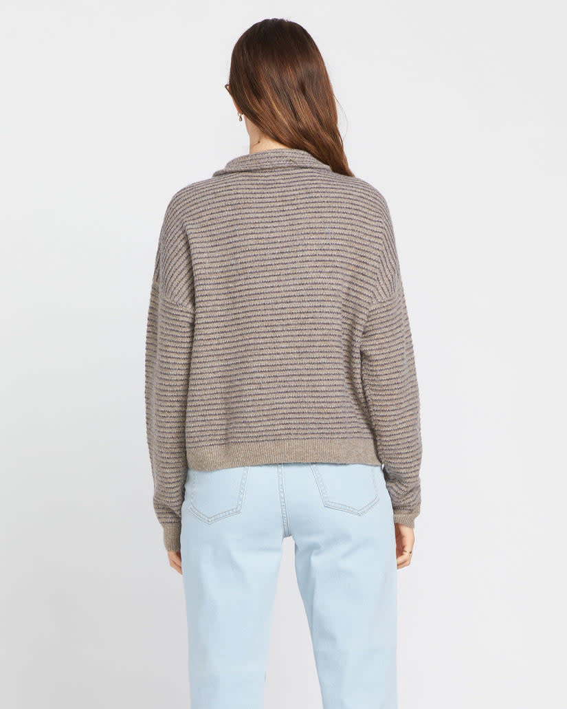Volcom Sun Of Sand Sweater (Womens) | Dark Grey