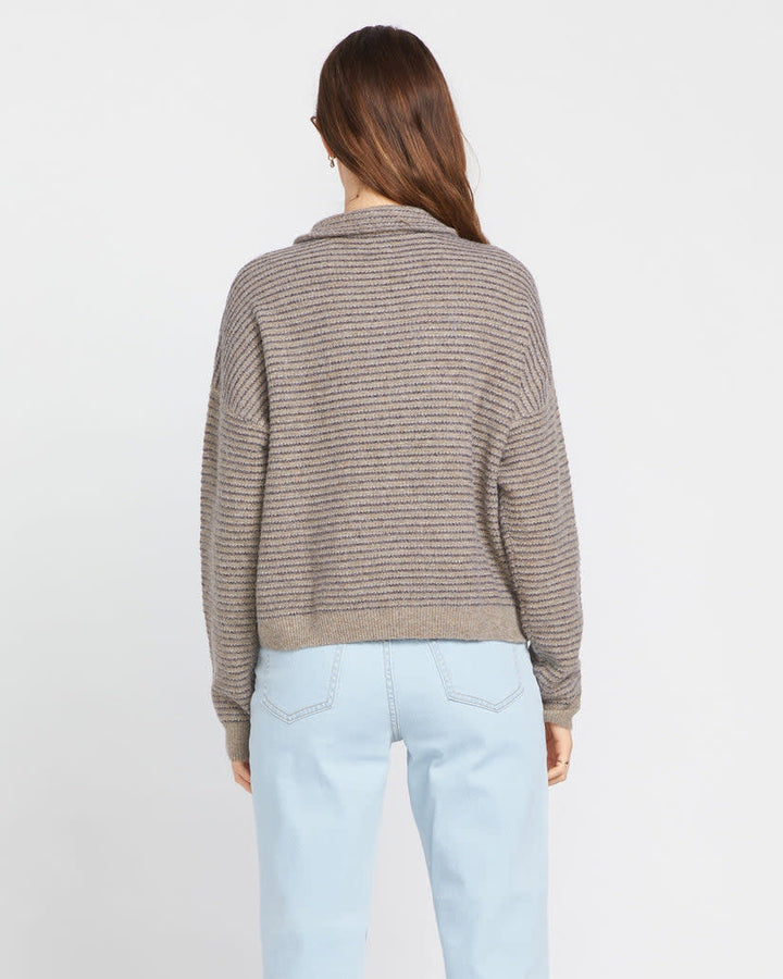 Volcom Sun Of Sand Sweater (Womens) | Dark Grey