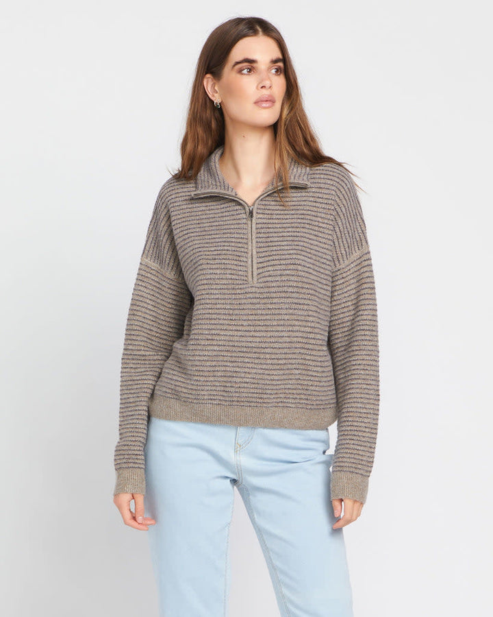 Volcom Sun Of Sand Sweater (Womens) | Dark Grey