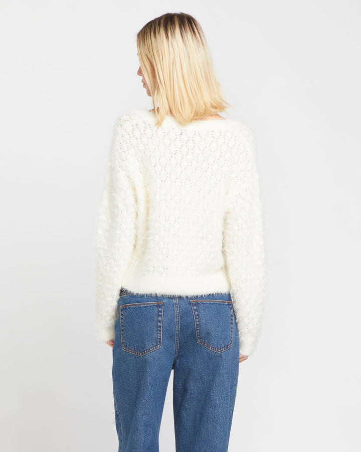 Volcom Mesa Cove Sweater (Womens) | Star White