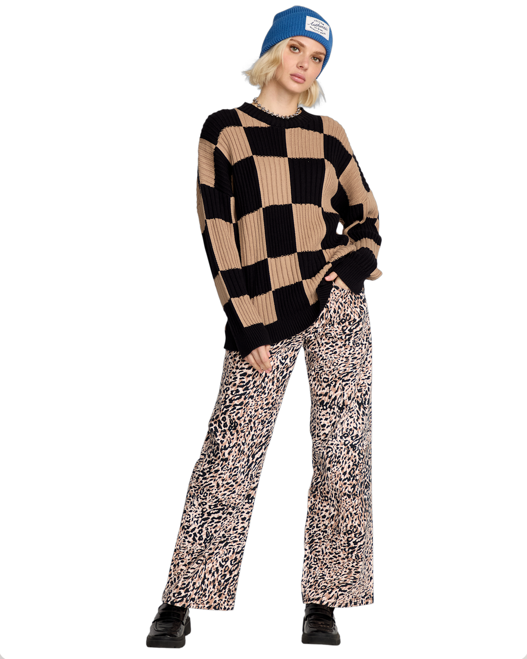 Volcom Tripnotic Sweater (Womens) | Black Combo