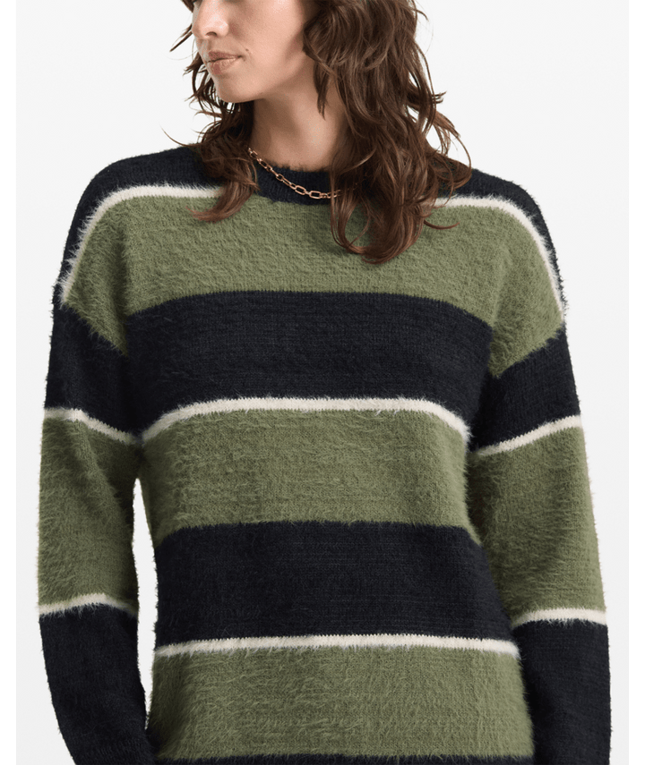 Volcom Sk8 Jam Sweater (Womens) | Moss Stone