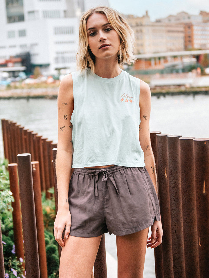 Volcom Womens Stone Def Short | Slate Grey