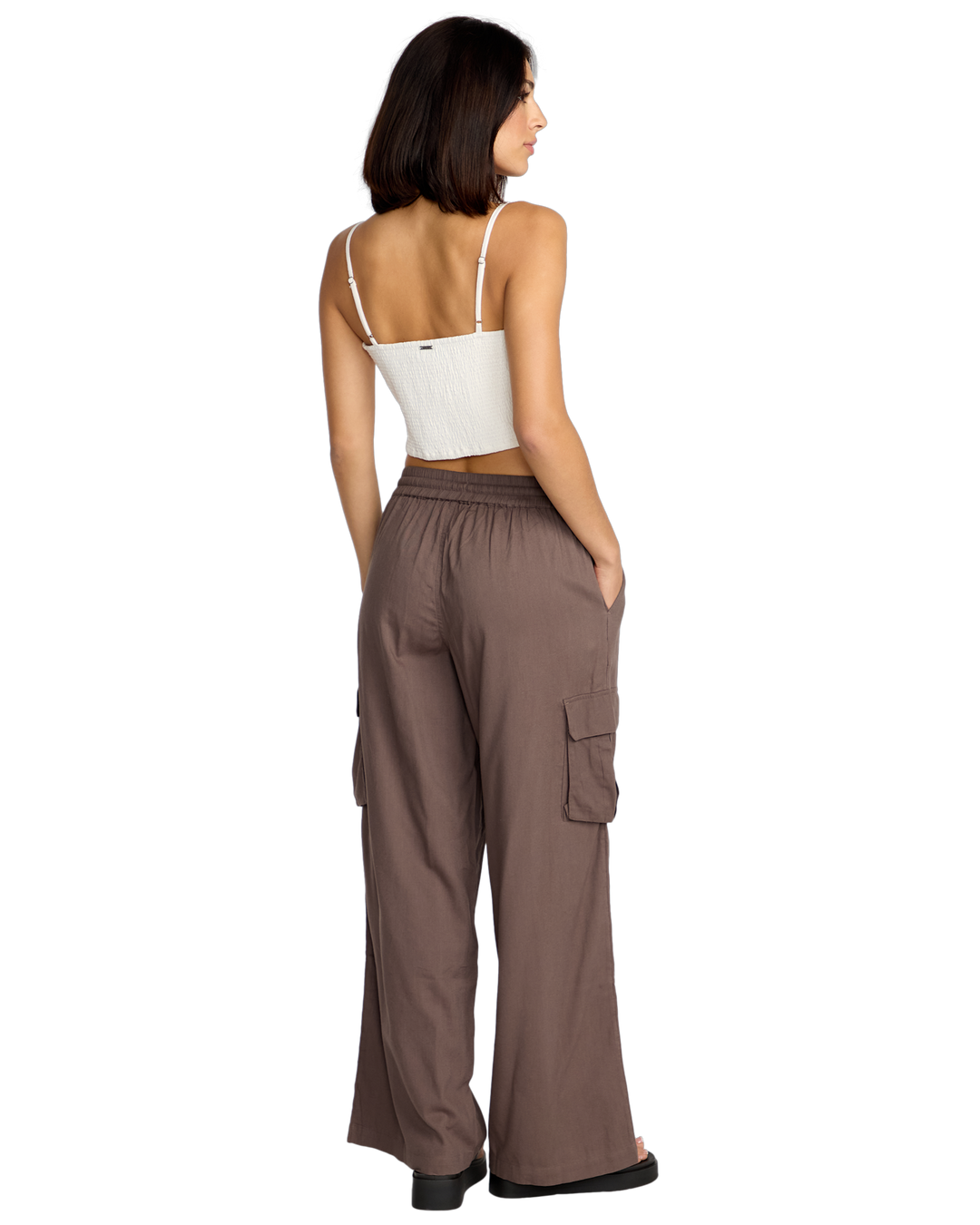 Volcom Lived In Beach Pant (Womens) | Black Plum