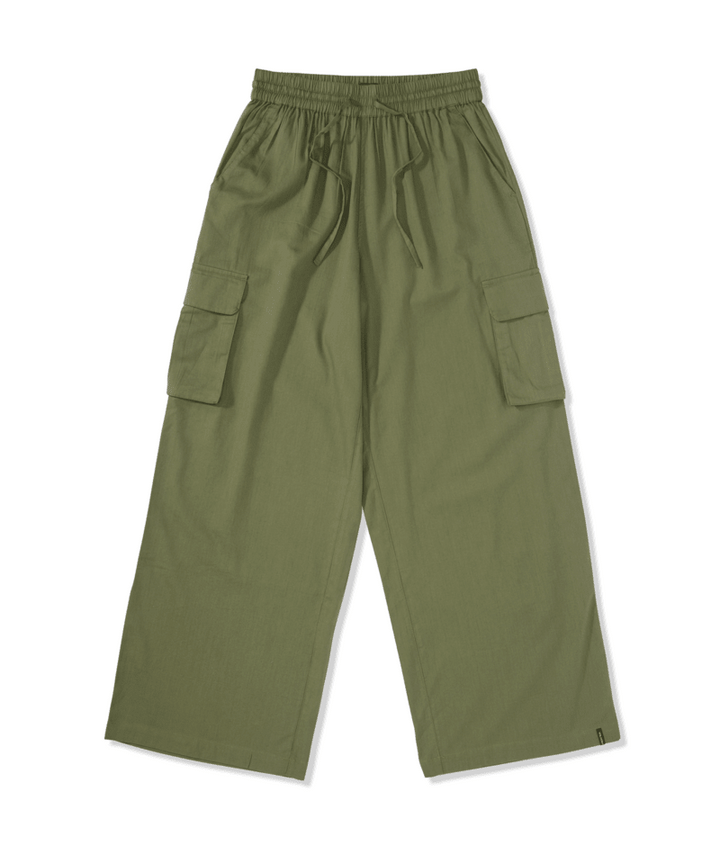 Volcom Lived In Beach Pant (Womens) | Moss Stone