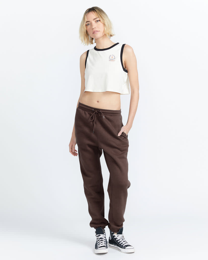 Volcom Stone Heart Up Pant (Womens) | Dark Chocolate