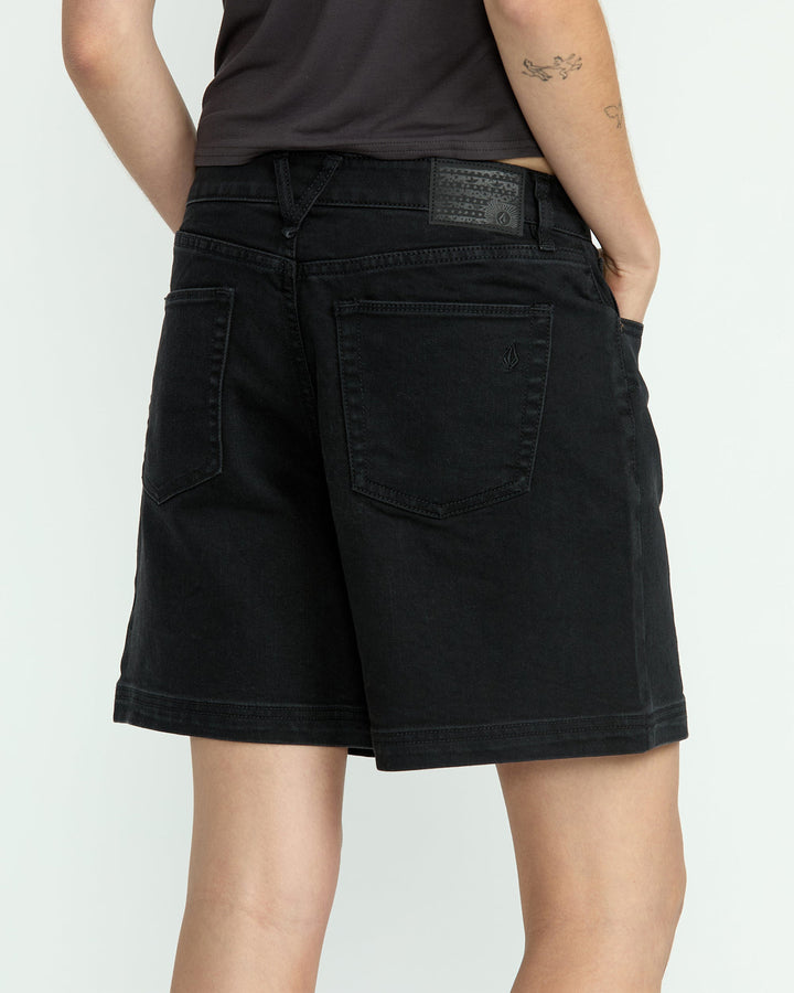 Volcom Strait Up Long Short (Womens) | Black Out