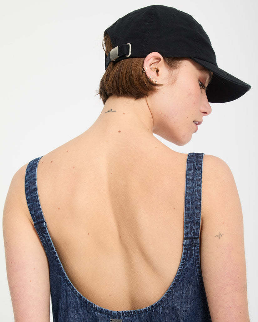 Volcom Lived In Short Romper (Womens) | Deja Blue