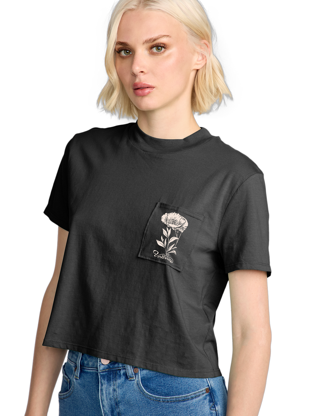 Volcom Pocket Dial Tee (Women&