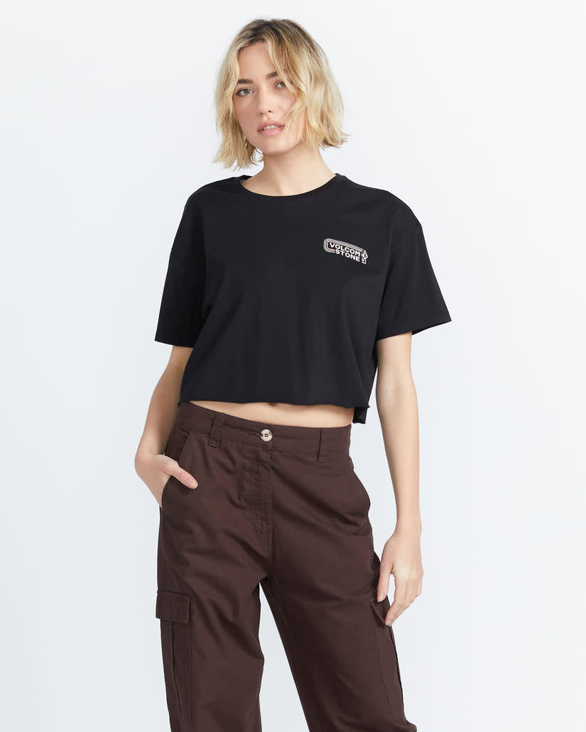 Volcom Just A Trim Short Sleeve Tee (Women&