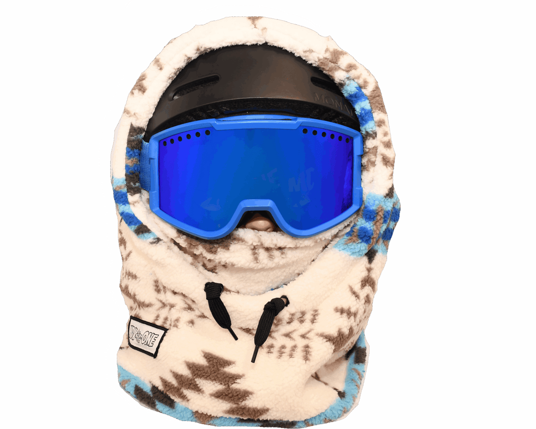 MDXONE Over The Helmet Balaclava Soft Plush (Youth) | Off White/Blue