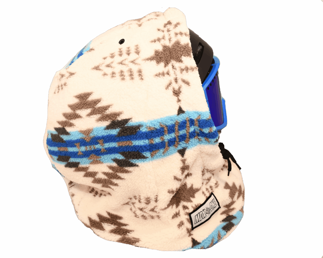 MDXONE Over The Helmet Balaclava Soft Plush (Youth) | Off White/Blue