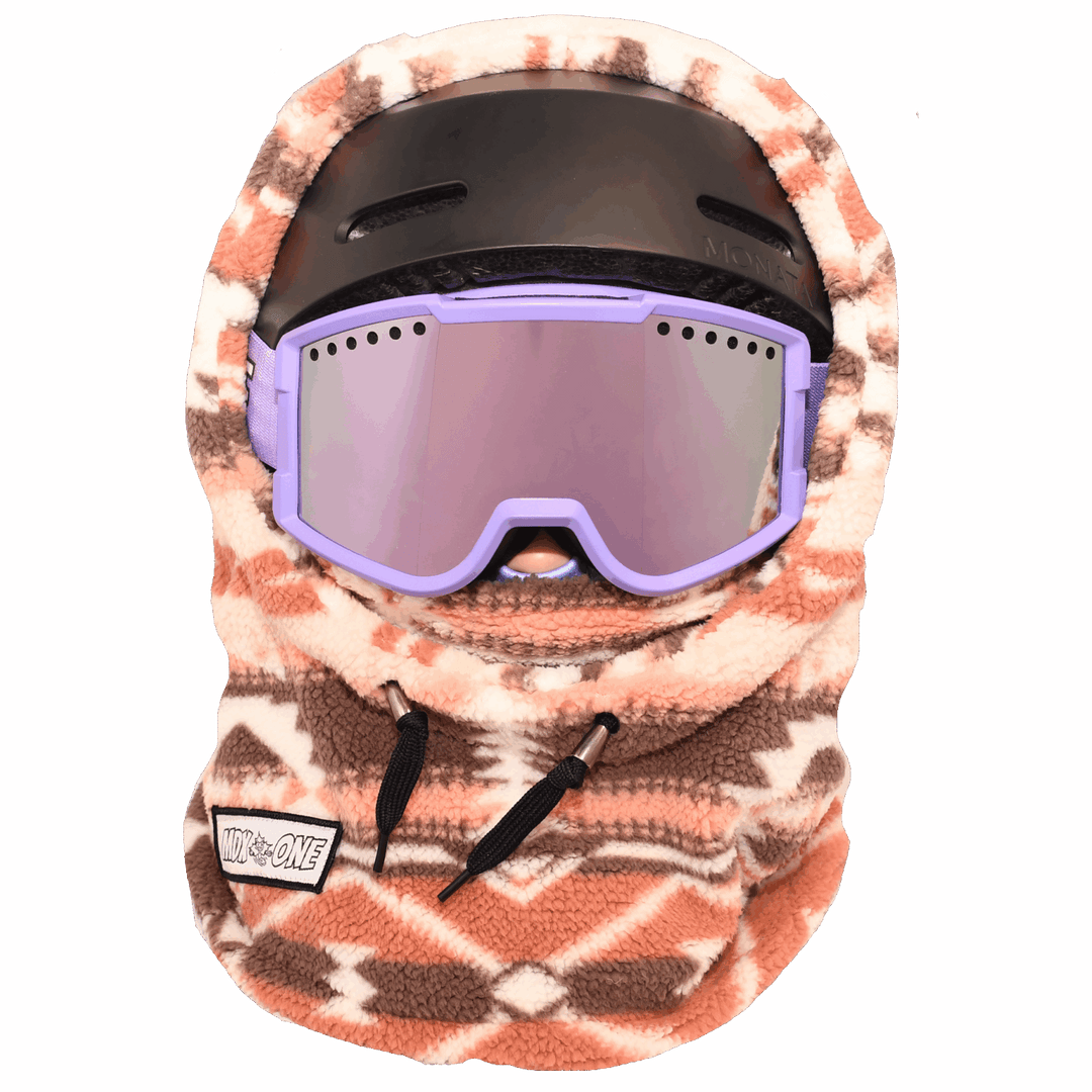 MDXONE Over The Helmet Balaclava Soft Plush (Youth) | Off White/Pink