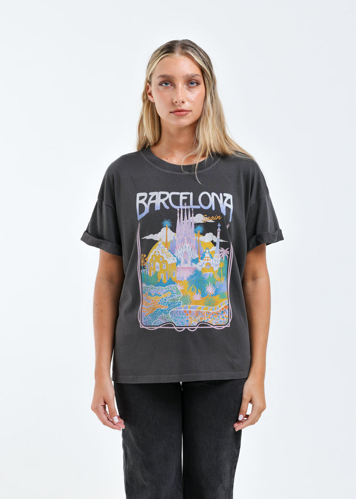 Girl Dangerous Barcelona Boyfriend Tee (Women&