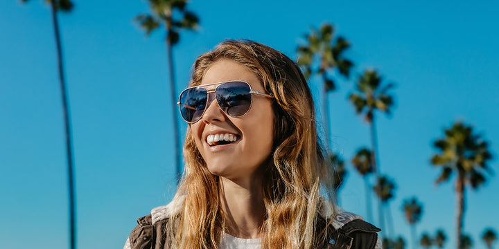 Blenders Shadow Matte Gold | Blue Grad Polarized