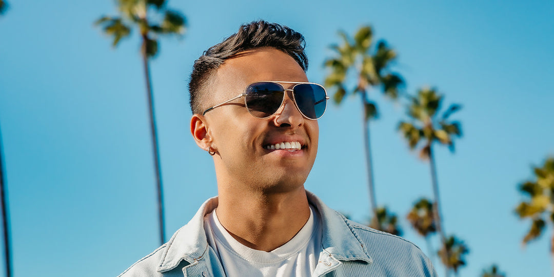 Blenders Shadow Matte Gold | Blue Grad Polarized