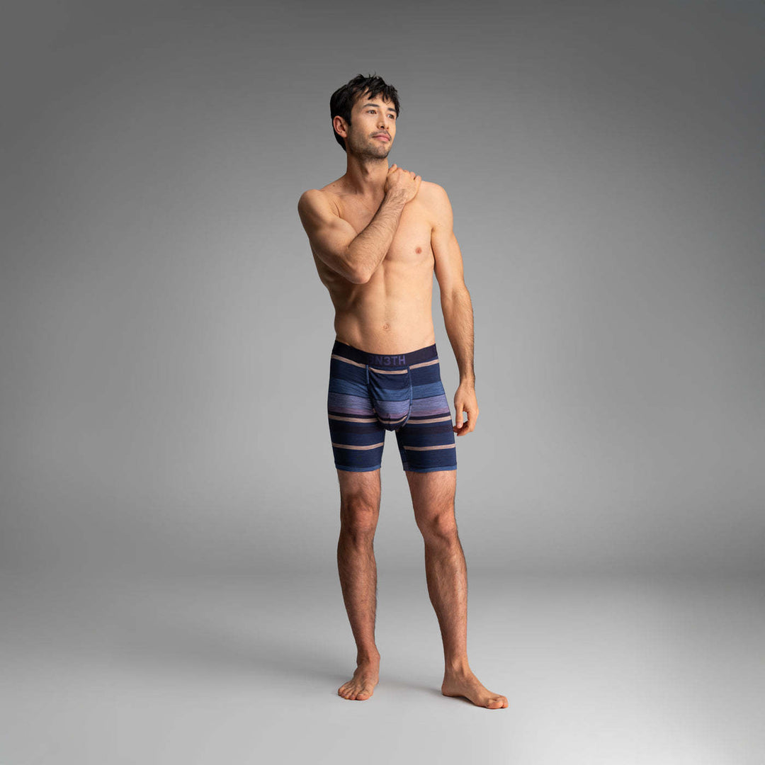 Bn3Th Classic Icon Boxer Brief Print | Thick Stripe-Navy