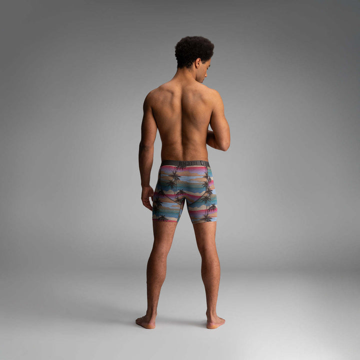 Bn3Th Classic Icon Boxer Brief Print | Palm Tree Horizon-Heather