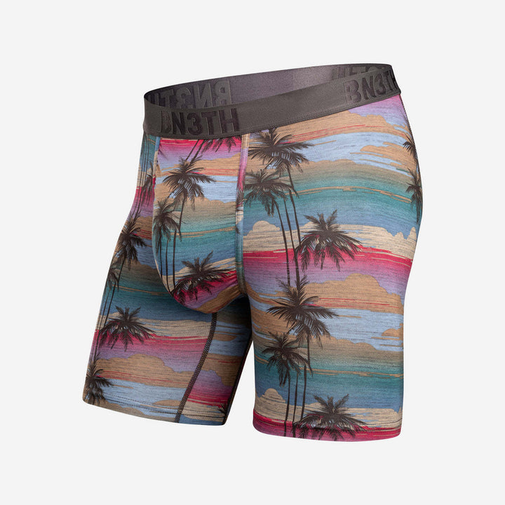 Bn3Th Classic Icon Boxer Brief Print | Palm Tree Horizon-Heather